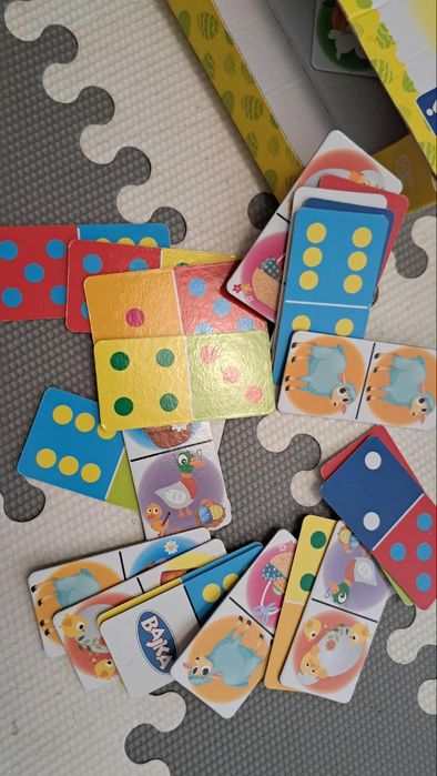 Domino książka puzle ze zwierzętami