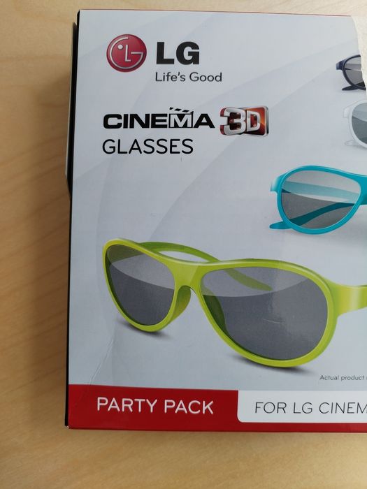LG party pack cinema 3D glasses