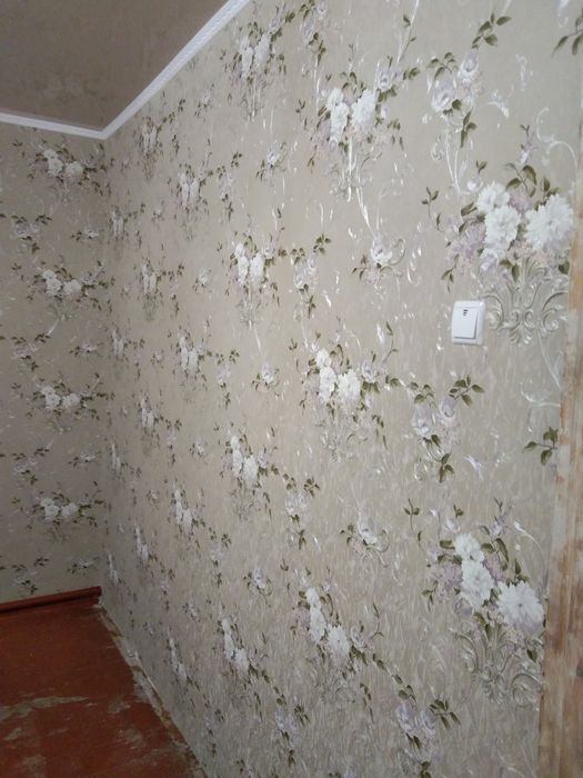 Поклейка обоев, шпаклёвка стен и др