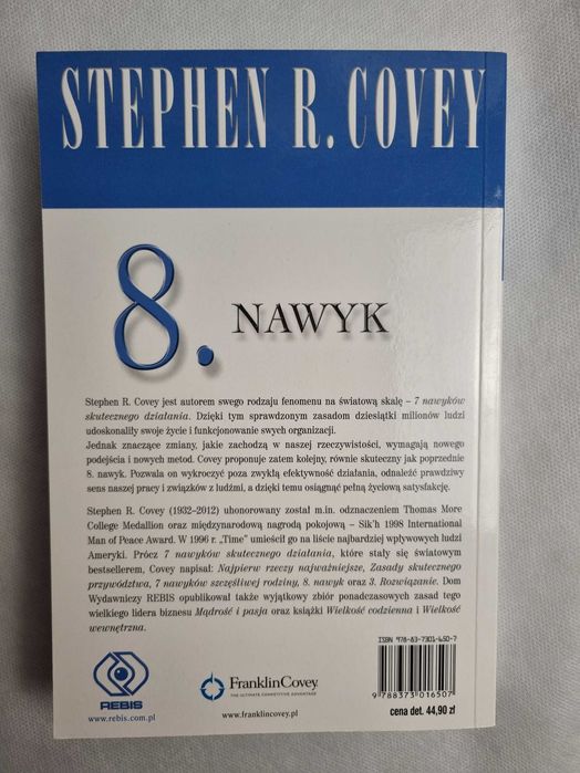 Książka 8. Nawyk Steven Covey 2020 stan bardzo dobry - jak nowa
