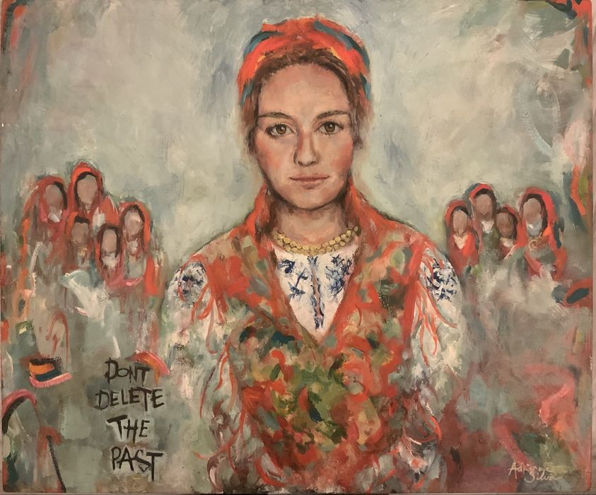 Pintura óleo Tela de Adrianne Silva c/ certificado