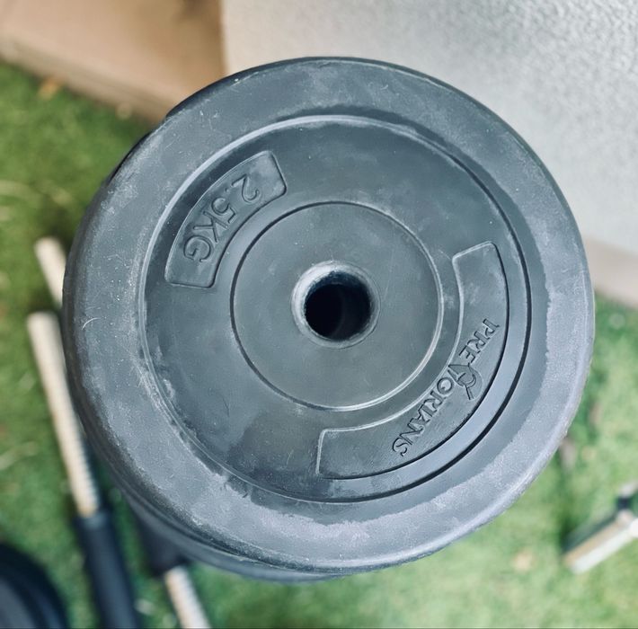 Sztanga + talerze bitumiczne