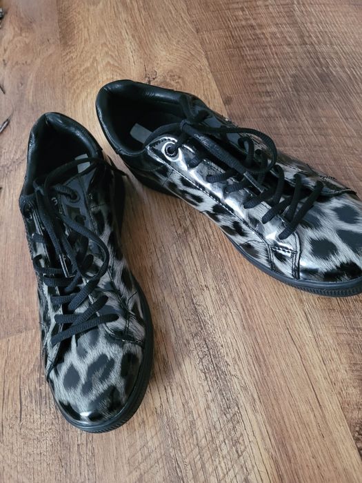 Buty Björn Borg szara panterka lakierowane