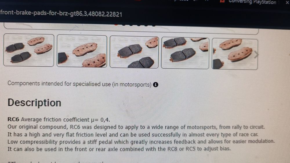 Pastilhas Toyota GT86