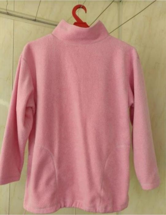 Світшот флісовий оверсайз на дівчину підлітка, кофта тепла без капішон