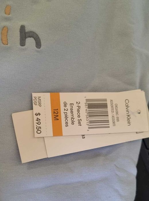 Костюми Calvin Klein для немовлят оригінал 3-6-9-12м