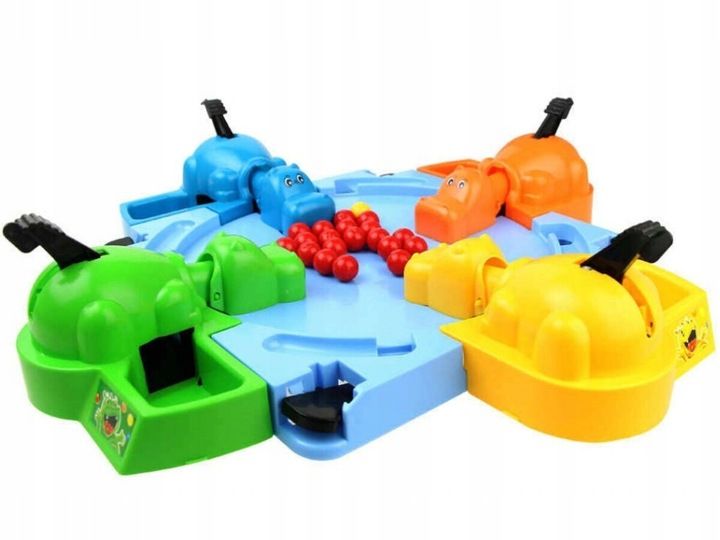 Gra Zręcznościowa Rodzinna Hungry Hippo Głodne Hipcie Hipopotam Dla 4