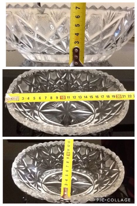 Хрустальные вазы.селедочница времен СССР