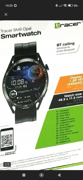 Smartwach Tracer sm6 opal