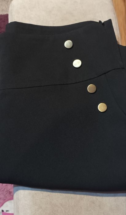 Czarne eleganckie spodnie XL