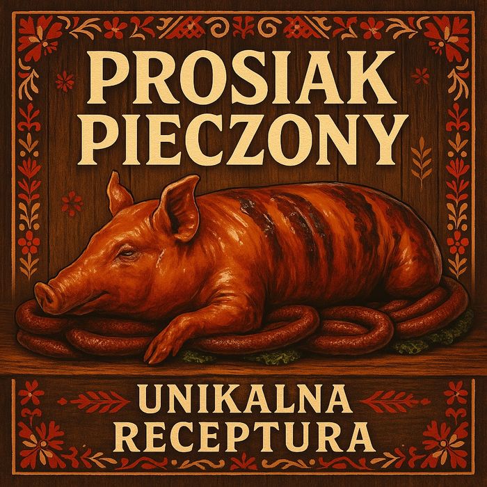 PROSIAK PIECZONY, prosie, dzik pieczony, prosiak na ognisko, na grilla