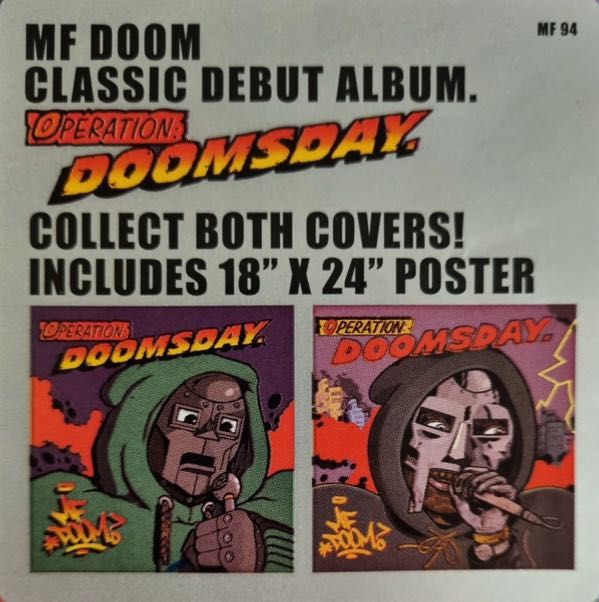 MF Doom ‎– Operation: Doomsday. 2 × Vinyl, LP, Original Cover