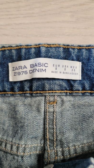 Джинсовая юбка Zara для девочки размер S на рост 164см