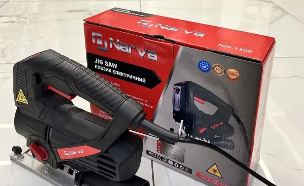 Лобзик Нарва Круглый Шток Лазер Самозажим 1300Вт Электролобзик