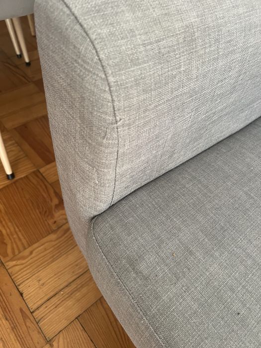 Sofa de 3 lugares cinzento