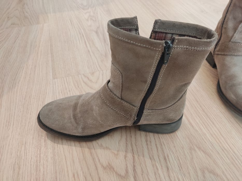 Botas bege camurça  n°39