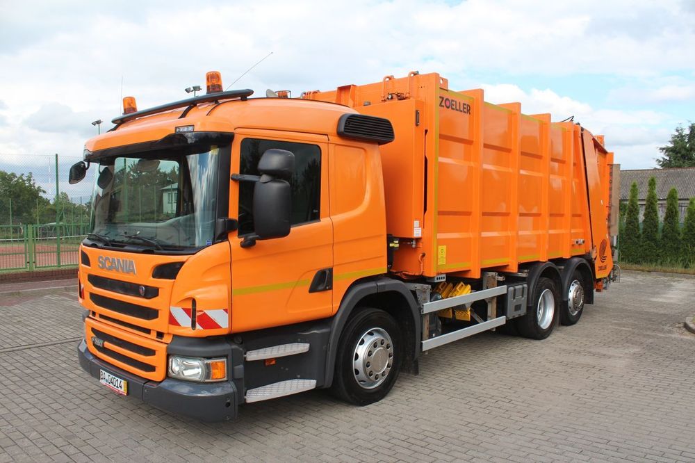 Scania P280 6x2 ŚMIECIARKA ZOELLER MEDIUM XL-S EURO 6 Z NIEMIEC  Bezpośrednio z miasta, nowe opony, na poduszkach