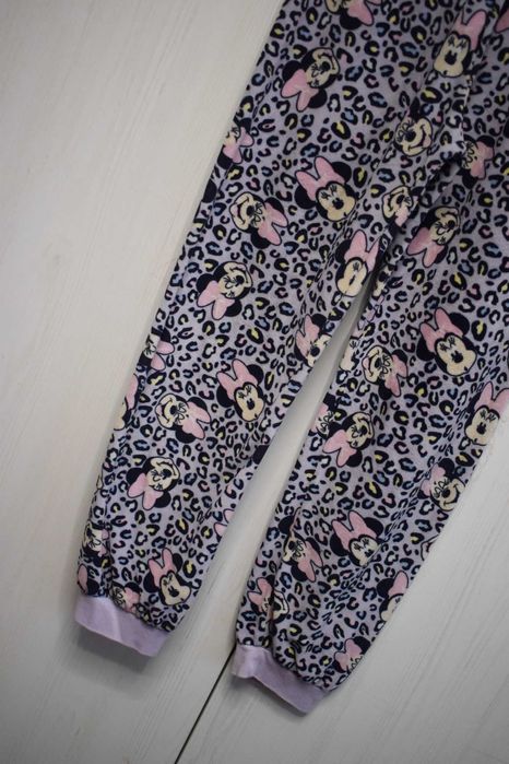 Spodnie piżama 134 140 Myszka Minnie dresowe welurowe dresy wygodne