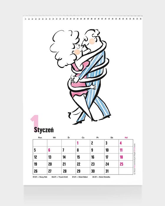 Kalendarz ścienny na rok 2026