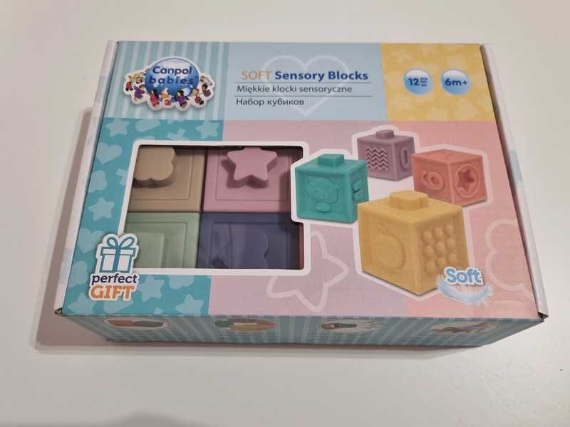 Klocki sensoryczne miękkie gumowe wieża Canpol Babies