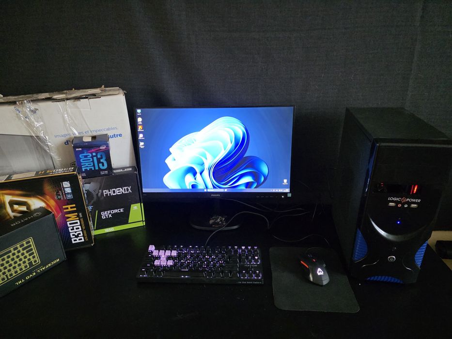 Комп'ютер GTX 1650, i3 9100f , 16 ram , 24 монітор