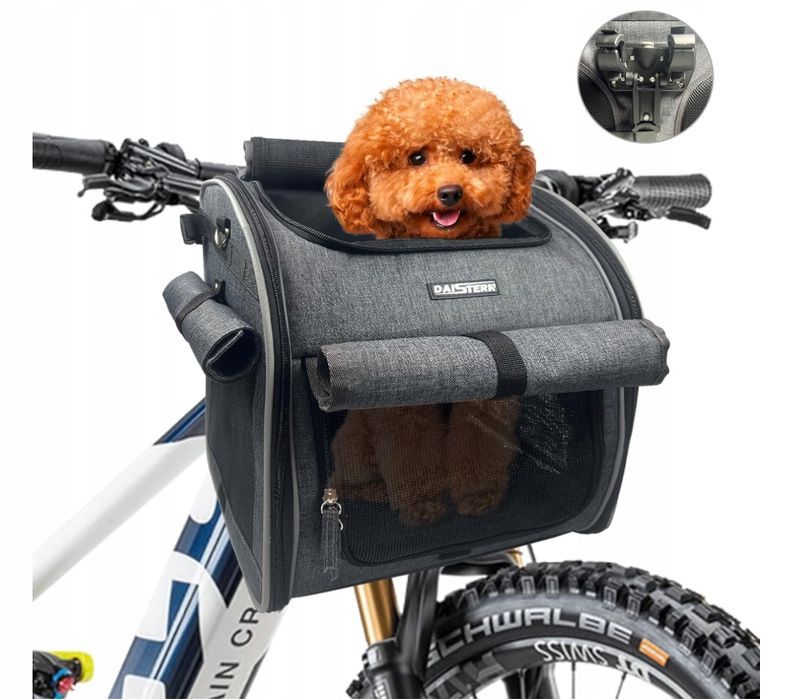 Kosz Rowerowy Dla Psa Z Przodu Plecak Zwierząt Domowych Powystawowy
