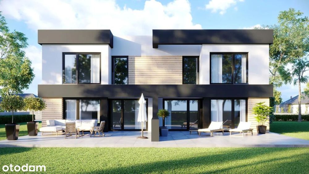 1/2 bliźniak 113 m² działka 548 m² garaż pompa ciepła, Adamowizna