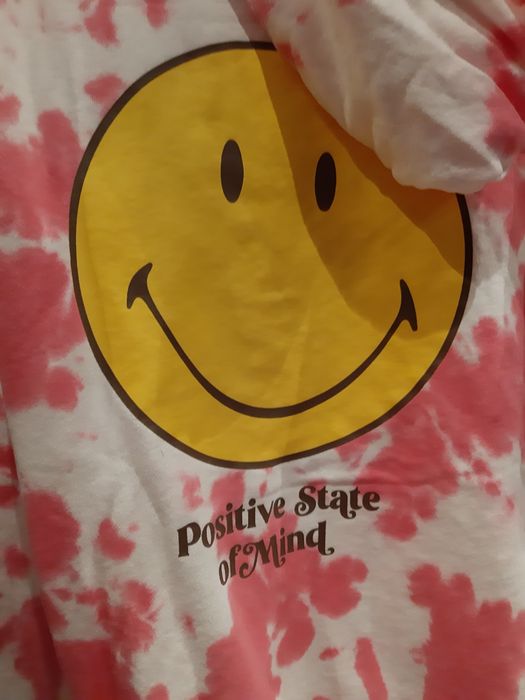 Bluza hm buźka smile L oversize h&m kolekcja limited Edition duża różo