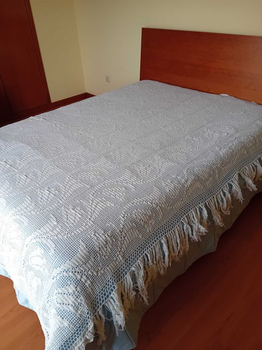 Colcha em croché para cama de casal
