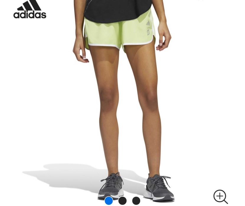Calções de corrida adidas Capable of Greatness Mulher Pulse Limão