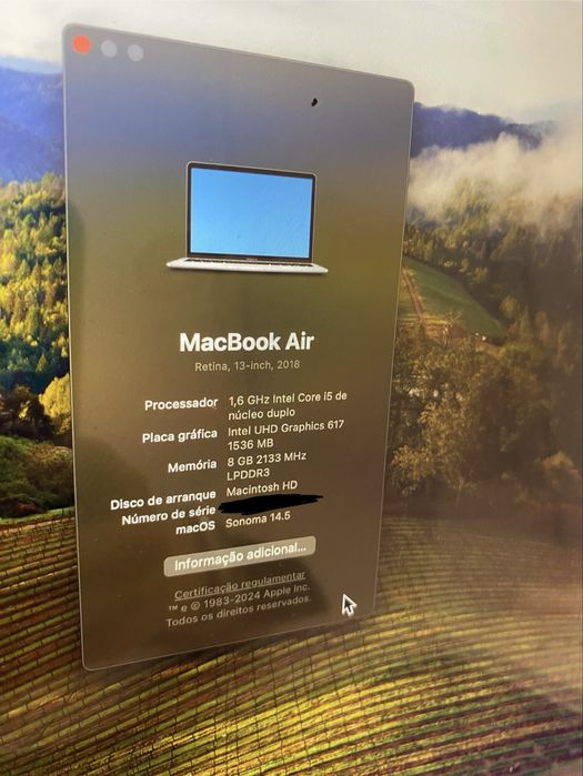 MacBook Air 2018, 8 GB, Intel i564751208290690124