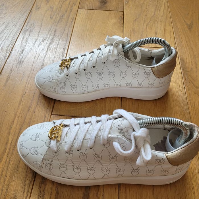 Białe Sneakersy Pinko tenisówki trampki