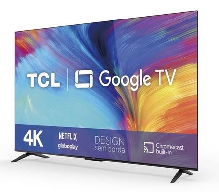 TV TCL 50P635 50” 4K Google TV — Como Nova