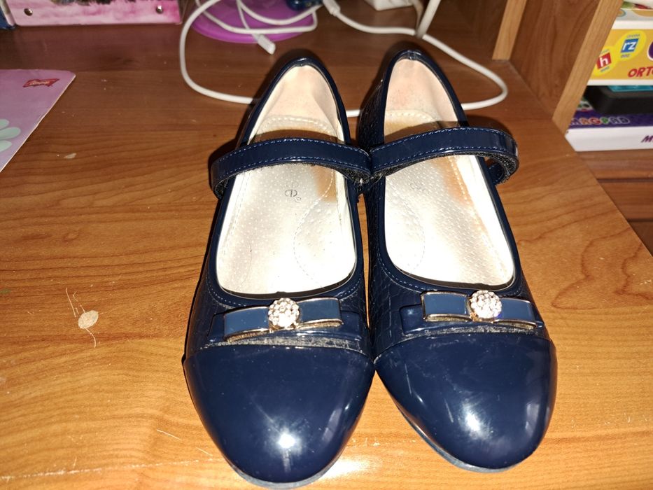 Baleriny Półbuty Granatowe Clibee roz.34 wkładka 22cm