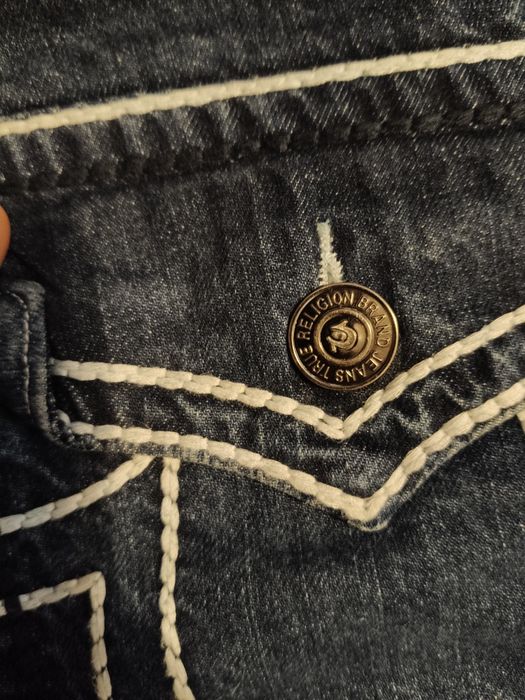 Nowe baggy jeansy true religion rozmiar XL kolor granatowy