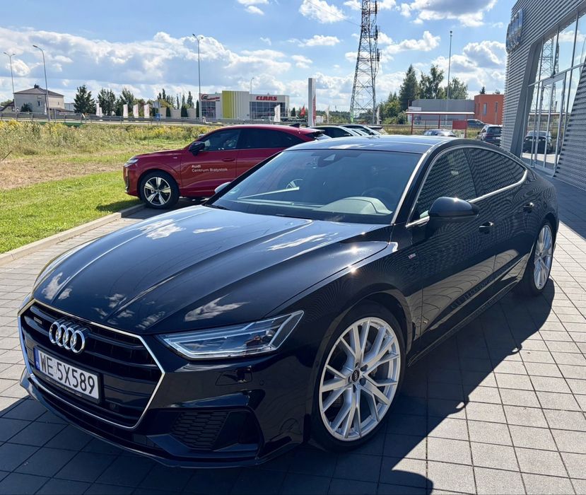 AUDI A7 S-line, Salon PL, skora Valcona, bezwypadkowa,jak nowa