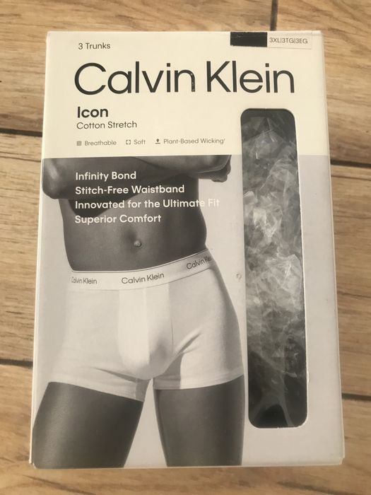 Мужскі боксери calvin klein xxxl (оригінал) за комплект 3 шт