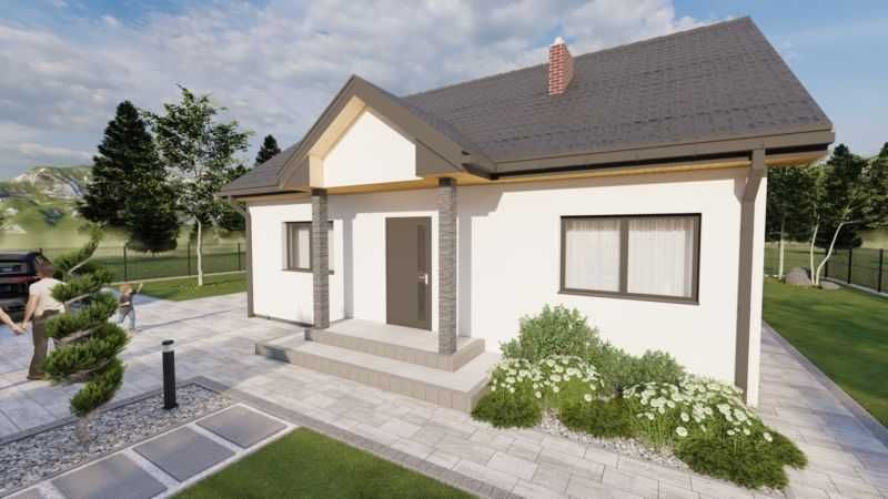 Budujemy dom parterowy Kamilek mini 71m2
