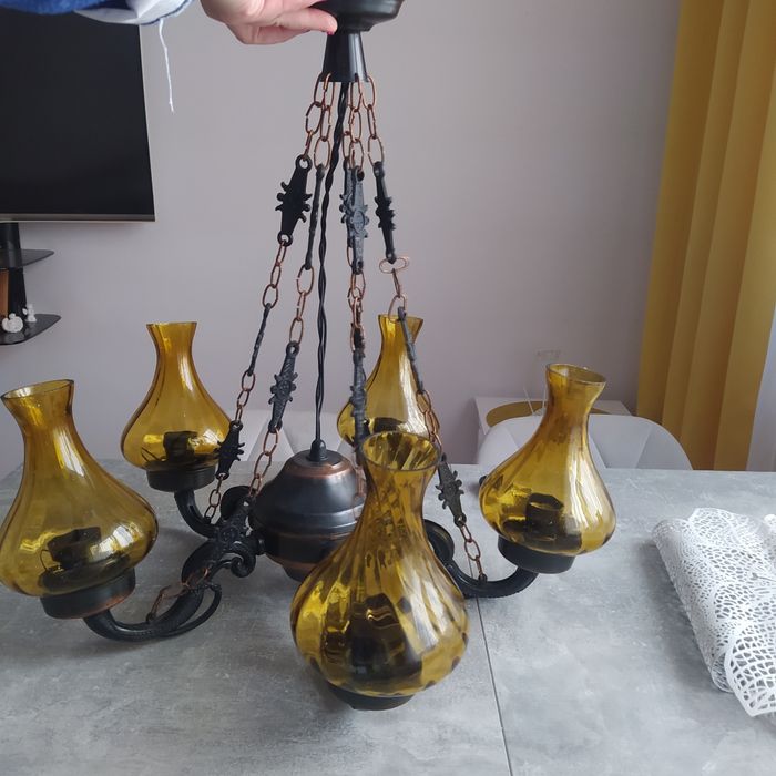 Żyrandol na 5 żarówek