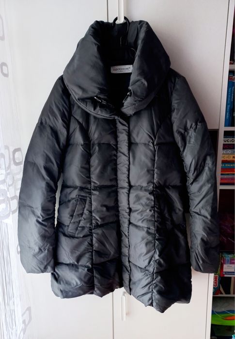 C&A Clockhouse puchowy płaszczyk kurtka zimowy płaszcz pierze S-M