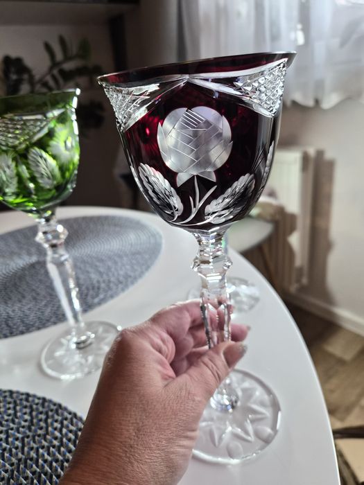 Kieliszki kryształowe Remery