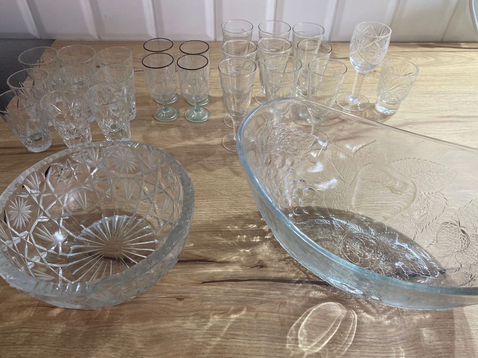 Кришталь вінтаж велика салатниця