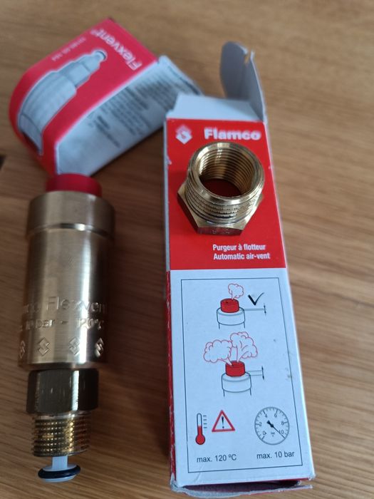 Odpowietrznik automatyczny prosty
FLAMCO FLEXVENT 3/8"
