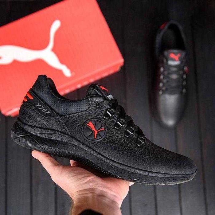 Мужские кожаные кроссовки туфли чоловічі шкіряні кросівки взуття