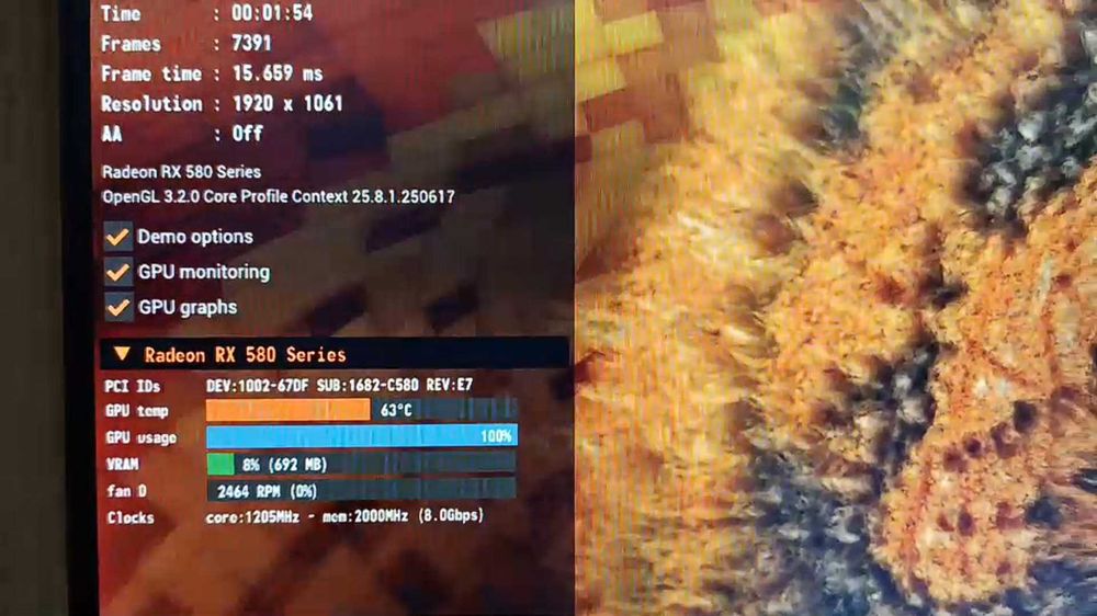 Вiдеокарта rx 580 на 8 gb