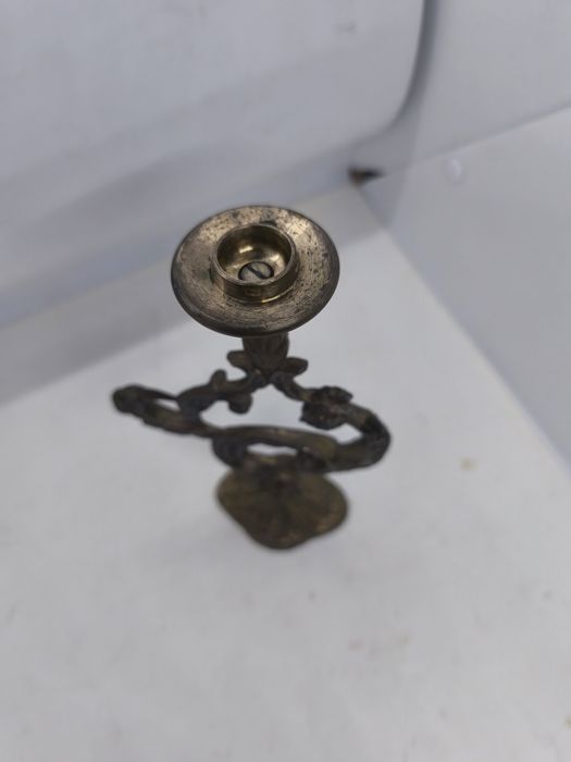 Настольный латунный подсвечник из латуни жар-птица жар птица СССР