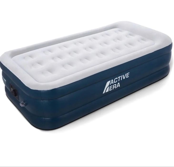 Active Era Premium Materac dmuchany samopompujący Łóżko Dmuchane Single 187x99x53 cm z Pompką