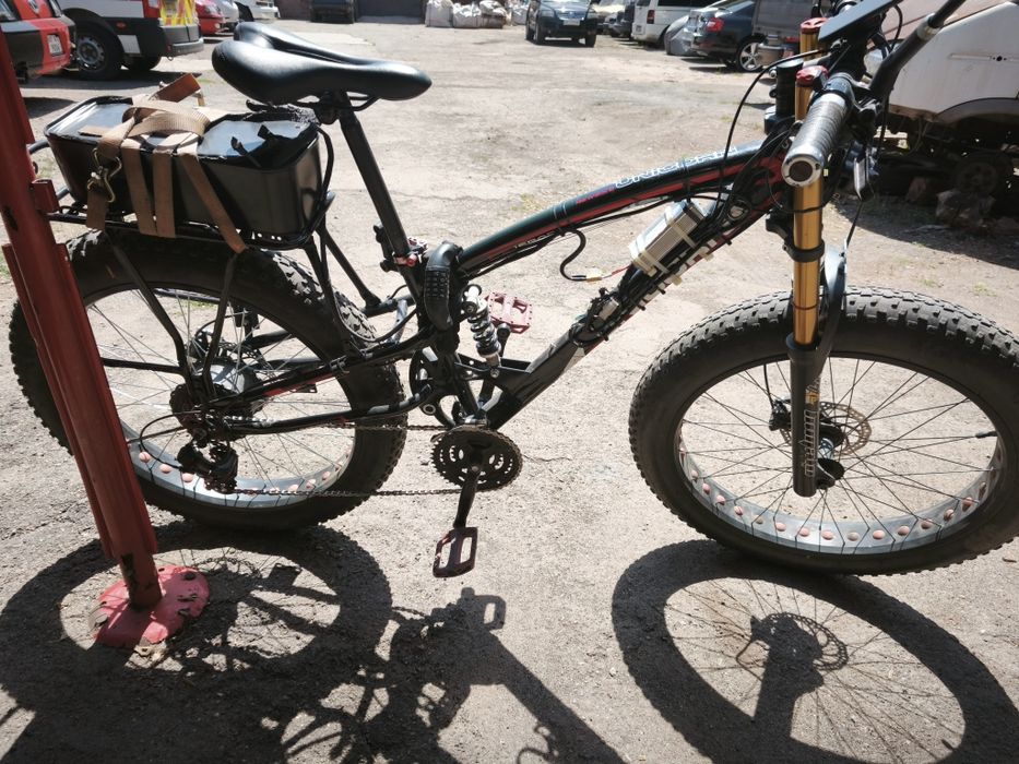 Электро фетбайк 2х подвес