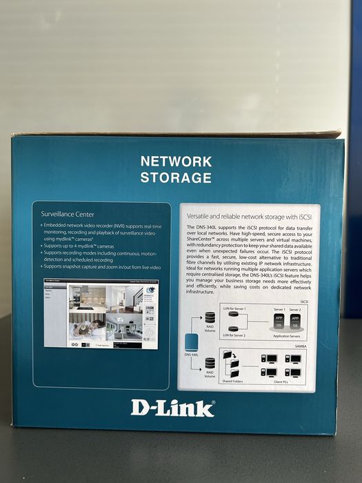 NAS D-Link DNS-340L ShareCenter | 4-Bay | Media Server & Backup Cloud