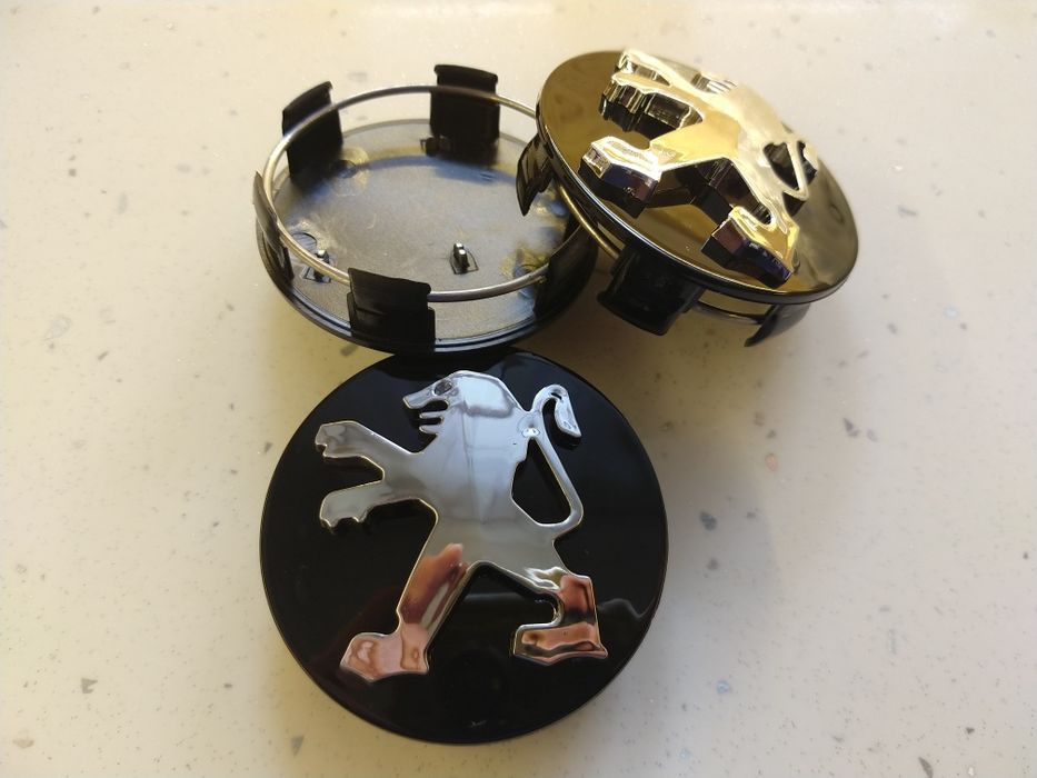 4szt Dekielki, dekle, kapsel, znaczek citroen, audi, peugeot, vw